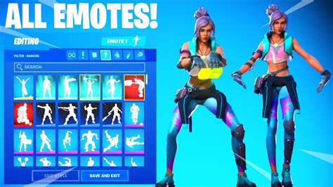 OCEAN Skin Showcase With All Fortnite Dances Emotes YouTube