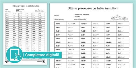 Fise Tabla Inmultirii Si Impartirii Scoala De Soferi Ro