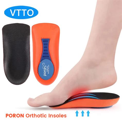 Vtto Pair Orthopedic Half Insoles Plantar Fasciitis Feet Insoles Arch