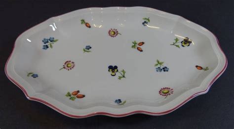 10 Online Auktion Ovale Schale Villeroy Boch Petit Fleur 16x24 Cm