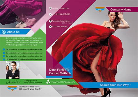 Multipurpose Trifold Brochure Template By Mithunlekson Graphicriver