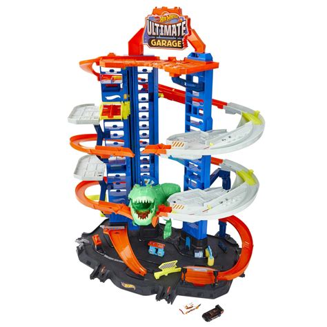 Hot Wheels Track Set, Ultimate Garage Toy Vehicle Playset With Moving T ...