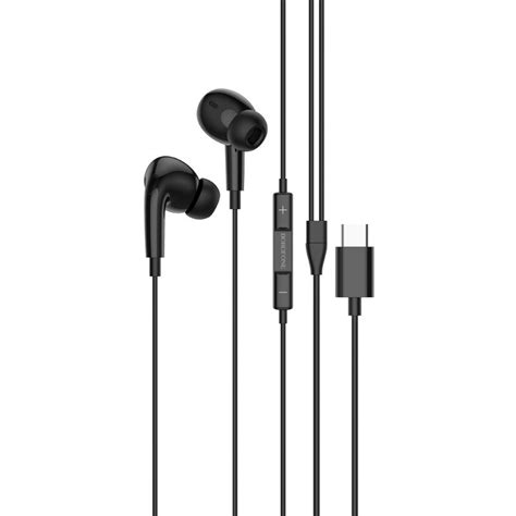 Borofone BM80 Pro Elegant In-ear Handsfree με Βύσμα USB-C Μαύρο ...