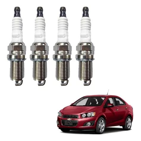 Kit De 4 Bujias Chevrolet Sonic 1 8l 4cil MercadoLibre