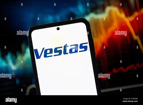 In this photo illustration a Vestas logo seen displayed on a smartphone ...