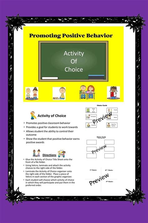 A Positive Classroom Behavior Chart Teaching About Emotions And Be