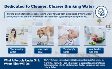 Amazon PERCOLA F R Under Sink Water Filter Replacement For InSinkErator Instant Hot