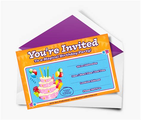 Birthday Youre Invited Clipart