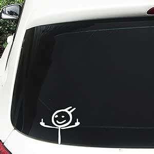 Amazon Fuck You Funny Meme Decal Middle Finger Window Bumper