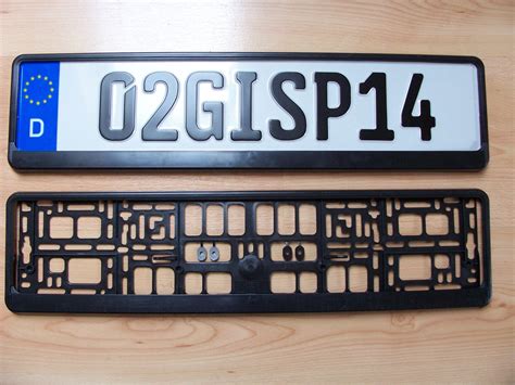 European Euro License Number Plate Holder Frame Car UK EU Porsche BMW