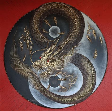 Beautiful Red Dragon Art For Sale | Royal Thai ARt