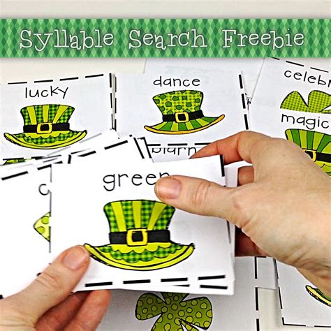 St Patrick S Day Write The Room Syllable Sort FREEBIE Syllables