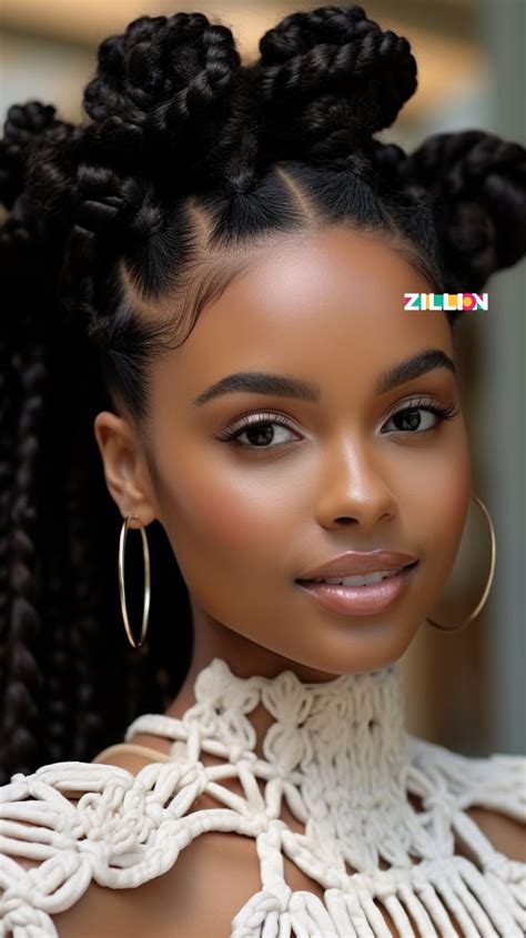 Braided Hair In 2024 Black Women Updo Hairstyles Braided Hairstyles Braided Updo Black Hair