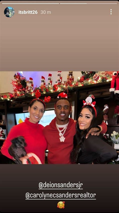 Photo Deion Sanders Jr Spends A Special Christmas Evening With Gf Brittany And Coach Prime’s