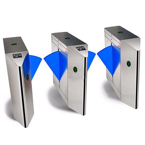 Flap Barrier Turnstile 304 Stainless Steel Semi Automatic Security