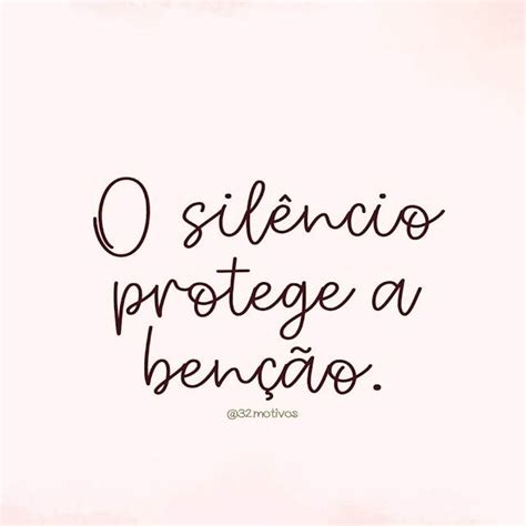 O Silêncio Protege A Benção