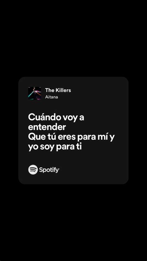 The Killers Aitana Frases Musica