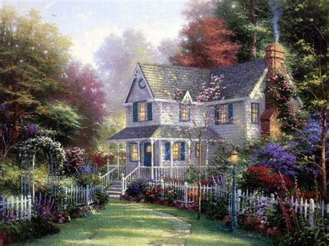 Fairytale Cottages In The Woods Google Search Thomas Kinkade Cottage