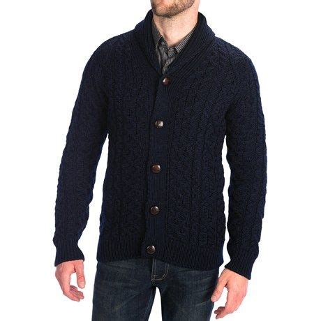 J G Glover Co Peregrine By J G Glover Aran Shawl Cardigan Sweater