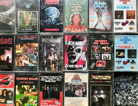 Collection Of 78 Original Hard Rock And Heavy Metal Cassettes Great