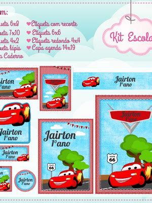 Arquivo Em Pdf Etiqueta Escolar Menino Hot Wheels Elo