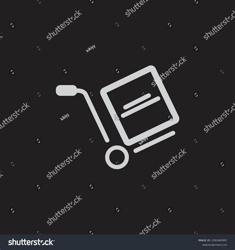 Hand Pallet Icon Illustration Image Carrying Stock Vector Royalty Free