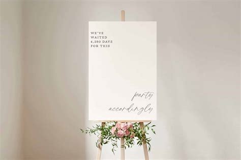 Personalised Wedding Welcome Sign Simplicity Party Accordingly