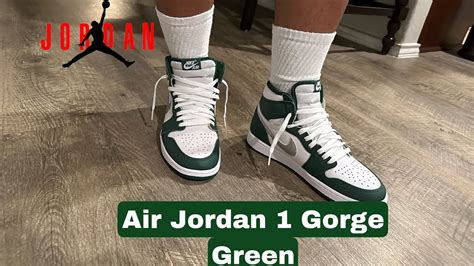 Air Jordan 1 Gorge Green Review On Feet W Lace Swap YouTube