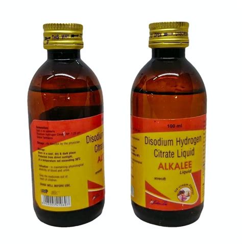 Disodium Hydrogen Citrate Syrup 100 Ml At Rs 95 60 Bottle In Mumbai