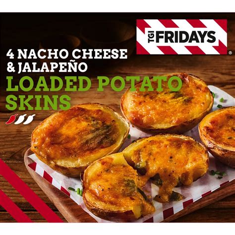 Tgi Fridays 4 Nacho Cheese And Jalapeño Loaded Potato Skins 350g Tgi Fridays Iceland Foods