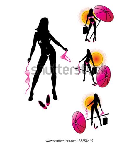 Sexy Females Bikini Vector Set Stock Vector Royalty Free Shutterstock