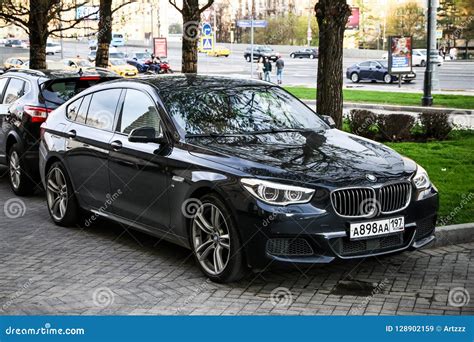 BMW F07 5-series GT editorial stock image. Image of evening - 128902159