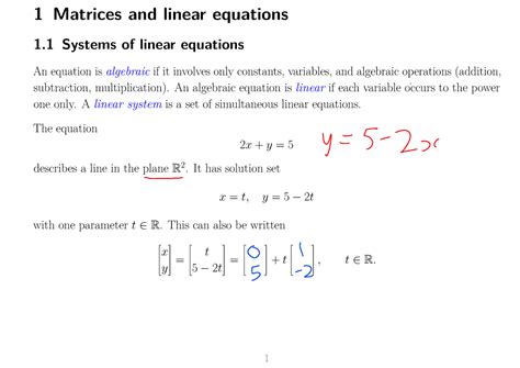 matrices  linear equations lecture  notes  matrices