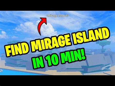 HOW TO FIND MIRAGE ISLAND SUPER FAST BLOX FRUITS YouTube