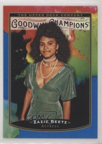 2019 Upper Deck Goodwin Champions Splash Of Color Royal Blue Zazie