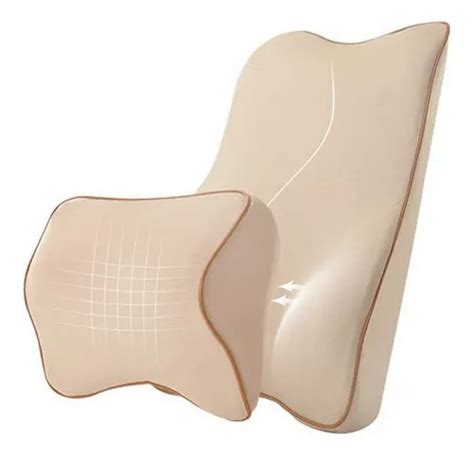 Almohada Cuello Y Soporte Lumbar Memoria Foam Cojin Coche Meses Sin