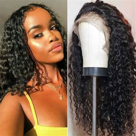 Perruque Brésilienne Lace Front 100 Perruque Cheveux Humain Wave Curly