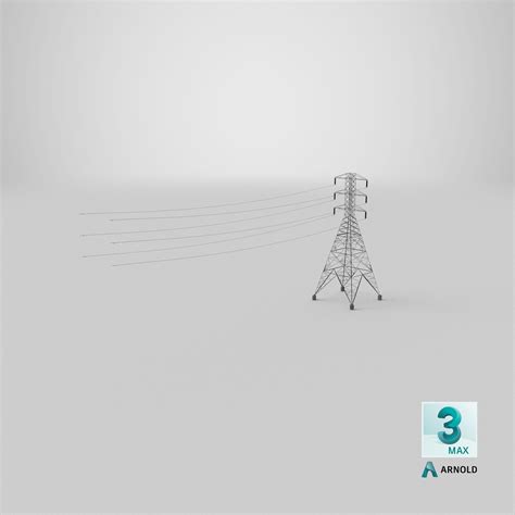 Torre de transmisión de energía eléctrica Modelo 3D 34 3ds blend