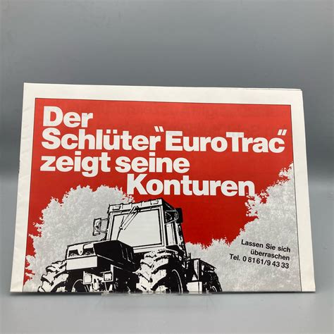 SCHLÜTER Prospekt EuroTrac AgRaritäten Shop