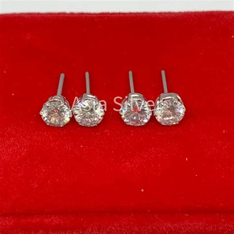 Jual Anting Tusuk Giwang Mata Desi Desy Asli Perak Silver 925 Lapis