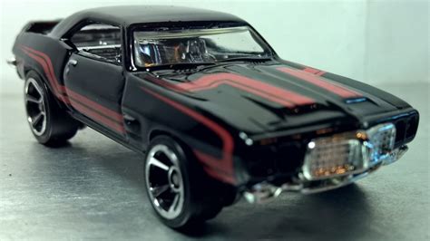 Hot Wheels 69 Pontiac Firebird T A Muscle Mania Black Contemporary Manufacture Toys Hobbies