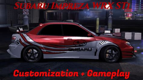 Nfs Carbon Subaru Impreza Wrx Sti Customization And Gameplay Youtube