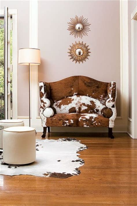 Funky Fun Furniture Western Home Decor Cowhide Furniture Home Decor