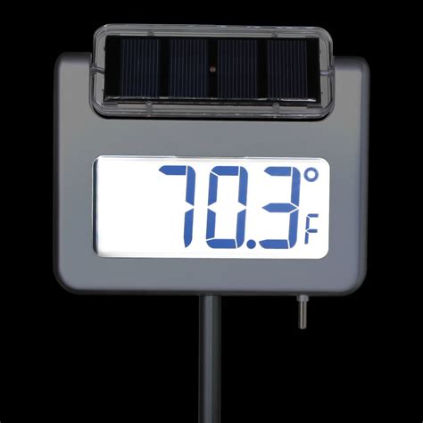 The Solar Outdoor Thermometer - Hammacher Schlemmer