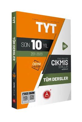 TYT Tüm Dersler Son 10 Yıl Çıkmış Sorular A Yayınları