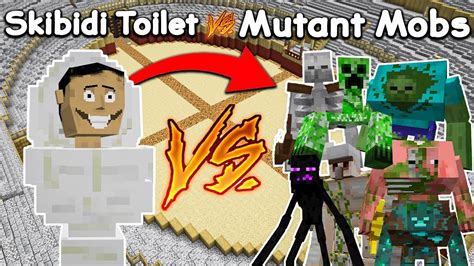 Skibidi Toilet Vs All Mutant Creatures Minecraft Skibidi Toilet Mob