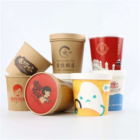 Hot Sale High Quality Eco Friendly Custom Printing Oz Oz Oz Oz Hot Soup Cup Disposable