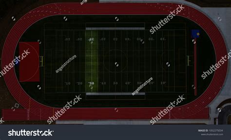 Aerial View Football Stadium Stock Photo 1052275034 | Shutterstock