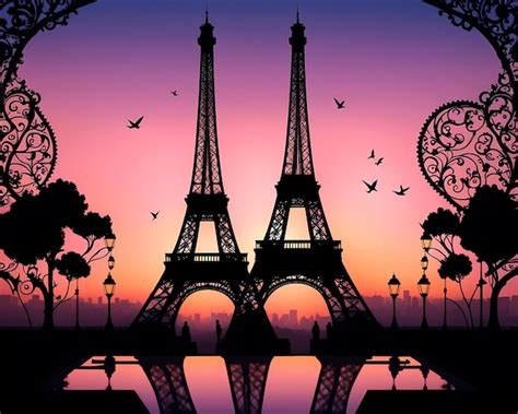 Premium AI Image Eifel Tower Wallpapers AI Generated