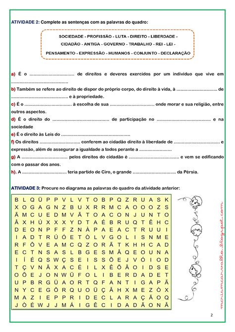 Atividade Sobre Cidadania E Direitos Humanos Ano Revoeduca